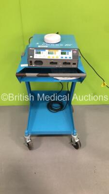 Valleylab Force FX-8CS Electrosurgical/Diathermy Unit on Valleylab Stand with 1 x Footswitch (Powers Up) * SN SF9F04492A * * Mfd 2009 *