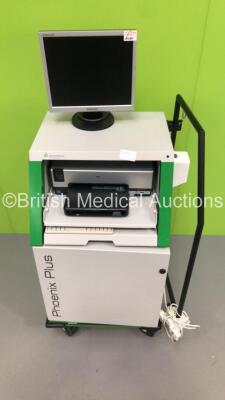 Albyn Medical Phoenix Plus Workstation with Monitor and Keyboard (HDD REMOVED) ***IR284*** - 3