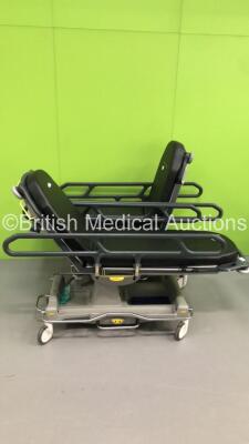 2 x Anetic Aid QA3 Hydraulic Patient Trolleys with 2 x Mattresses (Hydraulics Tested Working) * SN 945 / 10190 *