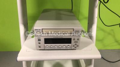 Olympus TC-C1 Clinical Trolley with Sony Monitor, Olympus CLH-SC Light Source, Olympus OTV-SC Digital Signal Processor and Sony DVO-1000MD DVD Recorder (Powers Up) - 4