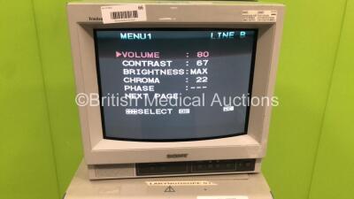 Olympus TC-C1 Clinical Trolley with Sony Monitor and Olympus OTV-SC Digital Signal Processor (Powers Up) - 2