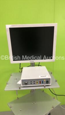 1 x Fujinon Monitor on Stand with Moller-Wield MVS Camera Control Unit Ref 196-594 (No Power) *S/N 801972-BA1* - 2