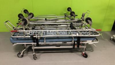 4 x Ferno Ambulance Stretchers with 1 x Mattress