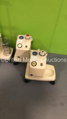 4 x Therapy Equipment Ltd Suction Units with 1 x Suction Cup * Missing 2 x Handles * (All Power Up) - 4