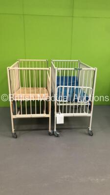 2 x Infant Cots with 2 x Mattresses