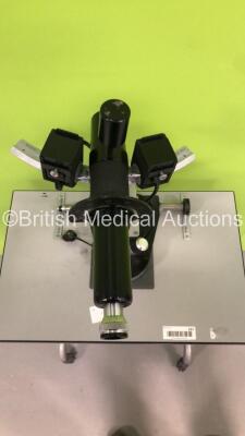 Haag-Streit Bern Ophthalmometer on Hydraulic Stand * Missing Wheel on Stand and Incomplete-See Photos * - 5