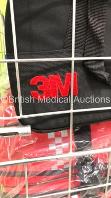 Cage of Ambulance Equipment Including Trauma Bags and Resus Therapy Bags (Cage Not Included) - 3