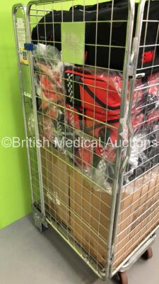 Cage of Ambulance Equipment Including Trauma Bags and Resus Therapy Bags (Cage Not Included) - 4