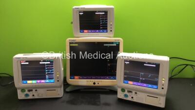 Job Lot Including 2 x Fukuda Denshi DS-7100 Dynascope Patient Monitors with ECG/RESP, BP, SPO2, NIBP, TEMP and Printer Options (Both Power Up), 1 x Fukuda Denshi DS-7100 Dynascope Patient Monitors with ECG/RESP, BP, SPO2, NIBP, TEMP, CO2 Microstream and P