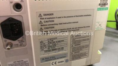 Job Lot Including 2 x Fukuda Denshi DS-7100 Dynascope Patient Monitors with ECG/RESP, BP, SPO2, NIBP, TEMP and Printer Options (Both Power Up), 1 x Fukuda Denshi DS-7100 Dynascope Patient Monitors with ECG/RESP, BP, SPO2, NIBP, TEMP, CO2 Microstream and P - 10