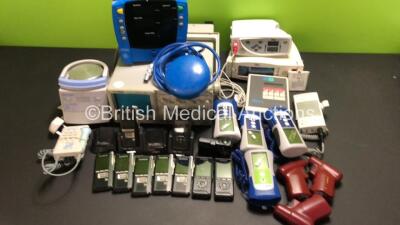 Mixed Lot Including 1 x Fisher & Paykel MR850AEK Respiratory Humidifier, 1 x Huntleigh Audio Dopplex, 3 x Covidien Filac ADA Thermometers, 1 x Covidien Filac EZ Thermometer, 1 x Diathermy Footswitch, 1 x GE Dinamap Procare Auscultatory Vital Signs Monitor - 2