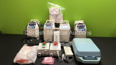 Mixed Lot including 20 x Henleys Medical Salter Aire Tabletop Compressors (All Damaged / Missing Casing), 4 x Inditherm CosyTherm Patient Warming Systems, 1 x Medix AC 4000 Nebulizers, 2 x Liko Hoist Control Boxes, 1 x Liko Hoist Battery, 1 x Sonosite Pow - 3