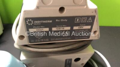 Mixed Lot including 20 x Henleys Medical Salter Aire Tabletop Compressors (All Damaged / Missing Casing), 4 x Inditherm CosyTherm Patient Warming Systems, 1 x Medix AC 4000 Nebulizers, 2 x Liko Hoist Control Boxes, 1 x Liko Hoist Battery, 1 x Sonosite Pow - 5