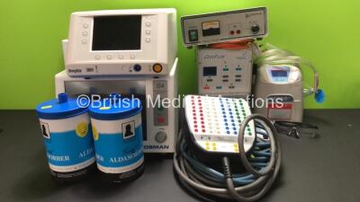 Mixed Lot Including 1 x Cosman G4 Radiofrequency Generator, 1 x Baylis Medical RFP-100A Radiofrequency Puncture Generator, 1 x Aircast Venaflow Elite DVT Pump, 1 x GU Medical Systems Fibrillator, 1 x Bard Electrophysiology EP Lab Junction Box, 1 x Biosens