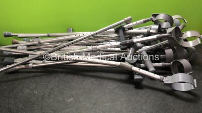 Job Lot of Adjustable Crutches