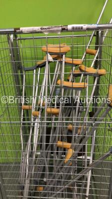 Cage of Crutches and 1 x Static Chair (Cage Not Included) - 3