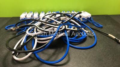 Mixed Lot Including 12 x Covidien Genius 3 Thermometers with Base Units and 7 x Hoses