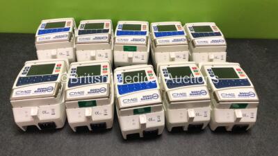 10 x CME Bodyguard 323 Infusion Pumps with 10 x Docking Stations (All Power Up)