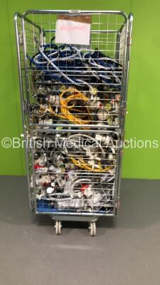 Large Cage of Mixed Regulators and Hoses (Cage Not Included)