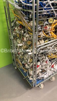 Large Cage of Mixed Regulators and Hoses (Cage Not Included) - 4