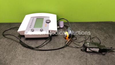 Enraf Nonius Model Sonopuls 491 Ultrasound Therapy Unit with 1 x 1458.901 Handpiece and 1 x AC Power Supply (Powers Up with Damage-See Photos)