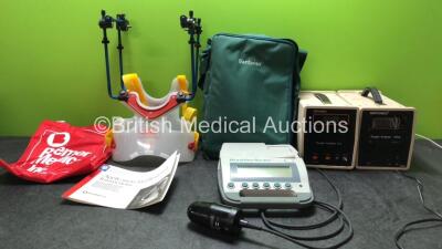 Mixed Lot Including 1 x Braemer Medical Child Vest Liner Support Unit, 1 x Verathon BVI 3000 Bladder Scanner with 1 x Probe and 1 x Battery (Powers Up with Calibration Due Message) 1 x Servomex 572 Oxygen Analyzer with 1 x AC Power Supply (No Power) 1 x S