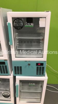 4 x LEC Medical Fridges * In Cage * (3 x Power Up,1 x Unable to Test Due to Cut Power Cable) - 2