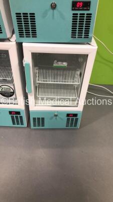 4 x LEC Medical Fridges * In Cage * (3 x Power Up,1 x Unable to Test Due to Cut Power Cable) - 3