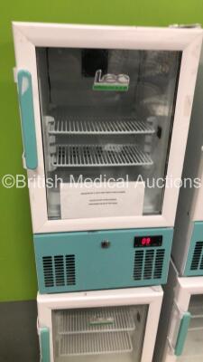 4 x LEC Medical Fridges * In Cage * (3 x Power Up,1 x Powers Up with Error-See Photos) - 3