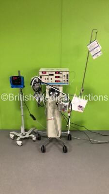 Mixed Lot Including 1 x GE Carescape V100 Patient Monitor on Stand and 1 x SensorMedics Model 3100A Oscillatory Ventilator with Fisher & Paykel MR730 Respiratory Humidifier (1 x Powers Up,1 x Powers Up with E00 Error)