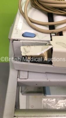 Fukuda Denshi FX-7402 CardiMax ECG Machine on Stand with 10 Lead ECG Leads (No Power - Damaged - See Pictures) - 3