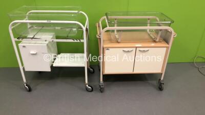 2 x Bedside Cots