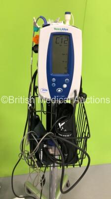 1 x Welch Allyn SPOT Vital Signs Monitor on Stand with BP Hose and Cuff, (Powers Up with Error - See Pictures) 1 x Welch Allyn 53N00 VItal Signs Monitor on Stand with BP Hose (Powers Up) and 1 x Welch Allyn 52000 Series Vital Signs Monitor on Stand (No Po - 2