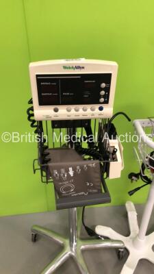 1 x Welch Allyn SPOT Vital Signs Monitor on Stand with BP Hose and Cuff, (Powers Up with Error - See Pictures) 1 x Welch Allyn 53N00 VItal Signs Monitor on Stand with BP Hose (Powers Up) and 1 x Welch Allyn 52000 Series Vital Signs Monitor on Stand (No Po - 4