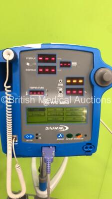 1 x GE DInamap Pro 400V2 Vital Signs Monitor on Stand (Powers Up) and 1 x Anetic Aid APT MK 3 Tourniquet with Hoses - 3