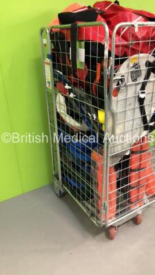 Cage of Mixed Ambulance Equipment Including Ferno Frac-Immobilisers,Casualty Shields,Ambulance Bags and Skid Mats (Cage Not Included) - 3