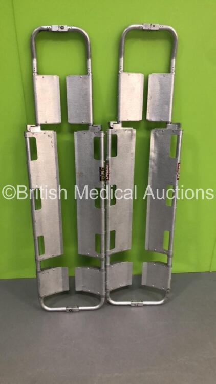 2 x Aluminium Scoop Stretchers