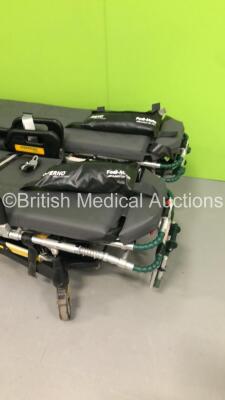 2 x Ferno Pegasus Hydraulic Ambulance Stretchers with Mattresses (Hydraulics Tested Working) - 4