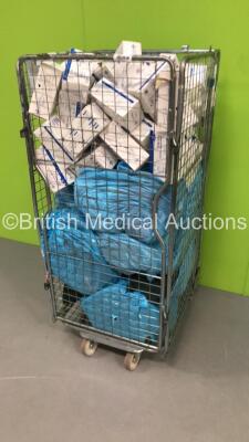 Cage of Mixed Ambulance Uniforms and Large Amount of Disposable Face Masks (50 x Per Box) (Cage Not Included) - 2