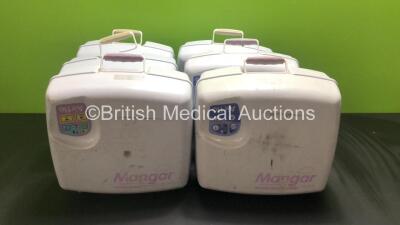 42 x Mangar AirFlo MK2 Compressors (6 x Shown in Photo, 42 x Total in Lot, Some Damaged Casing and Missing Batteries)