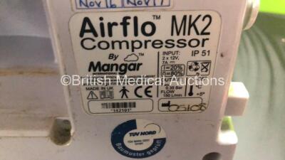 42 x Mangar AirFlo MK2 Compressors (6 x Shown in Photo, 42 x Total in Lot, Some Damaged Casing and Missing Batteries) - 2