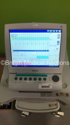 Edan F9 Express Maternity /. Fetal Monitor on Stand with 3 x Transducers and Accessories (Powers Up) *S/N 560163-M17614090001* **Mfd 2017** - 2