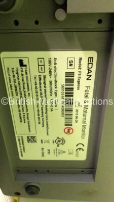 Edan F9 Express Maternity /. Fetal Monitor on Stand (Powers Up) *S/N 560163-M17614090003* **Mfd 2017** - 5