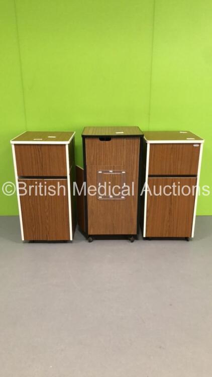 3 x Bedside Cabinets