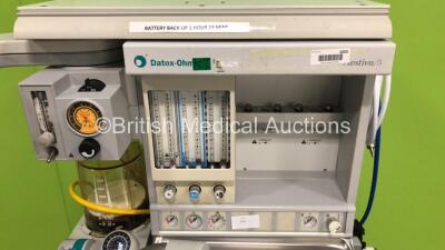 Datex-Ohmeda Aestiva/5 Anaesthesia Machine with Datex-Ohmeda Aestiva/5 with SmartVent Software Version 4.5 PSVPro, Bellows, Absorber and Hoses (Powers Up) *S/N AMRJ02775* - 3