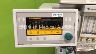 Datex-Ohmeda Aestiva/5 Anaesthesia Machine with Datex-Ohmeda Aestiva/5 with SmartVent Software Version 4.5 PSVPro, Bellows, Absorber and Hoses (Powers Up) *S/N AMRJ02775* - 5