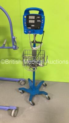 Arjo Maxi-Move Electric Patient Hoist with Battery and Controller (Powers Up) and 1 x Dinamap ProCare Vital Signs Monitor on Stand (No Power) - 2