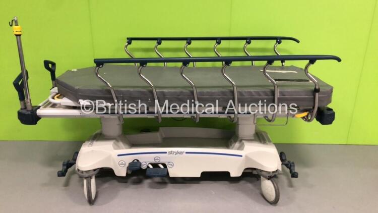 Stryker Emergency Trolley with Mattress (Hydraulics Tested Working)