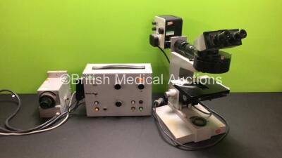 Job Lot Including 1 x Leitz Dialux Bench Microscope with 1 x Leitz Type 301-184.001 Controller and 1 x Leitz Orthomat Unit