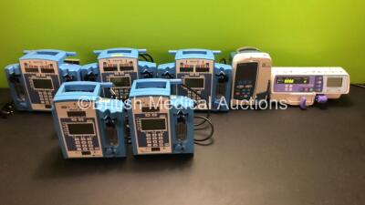 Job Lot Including 1 x Smiths Graseby 2100 Syringe Pump *Mfd 2020-06* (Powers Up) 1 x CareFusion Alaris GP Infusion Pump and 5 x CareFusion Alaris SE Infusion Pumps#